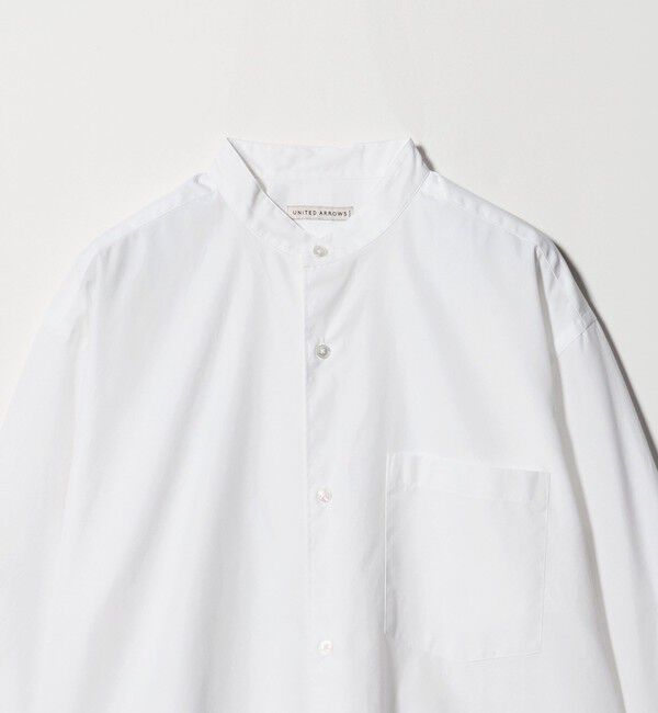 UNITED ARROWS「カリビアーナミルズ ポプリン バンドカラーシャツ」|シャツ・ブラウス|