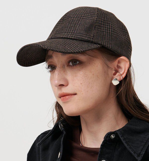 UNITED ARROWS「グレンチェック キャップ UV」|キャップ・キャスケット|