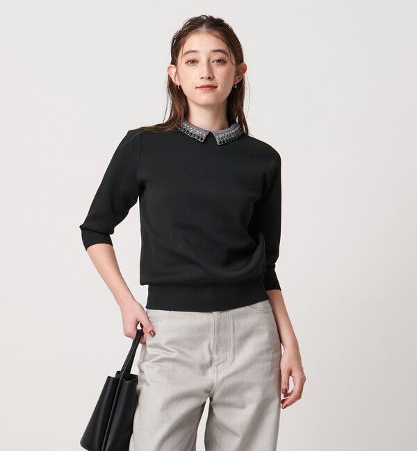 UNITED ARROWS「ビジューカラー 2WAY ニット」|ニット・セーター|