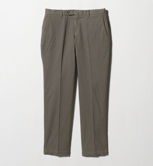 UNITED ARROWS「ピケ ガーメントダイ スリムテーパード ノープリーツパンツ」|チノ|