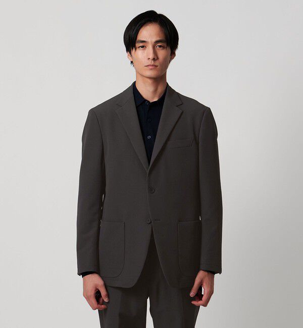 UNITED ARROWS「ドビー シングル 2ボタン シングル テーラードジャケット UA COZY ウォッシャブル 2WAYストレッチ はっ水 」|スーツ|