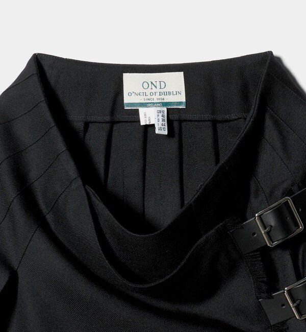 UNITED ARROWS「【別注】＜O&rsquo;NEIL of DUBLIN＞プリーツ ロング スカート ブラック」|スカート|