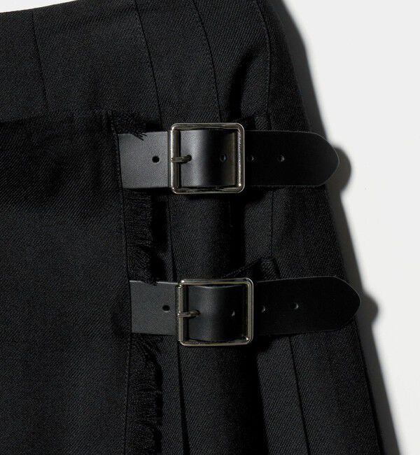 UNITED ARROWS「【別注】＜O&rsquo;NEIL of DUBLIN＞プリーツ ロング スカート ブラック」|スカート|