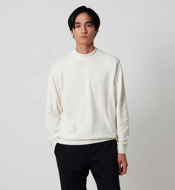 UNITED ARROWS「モックネックニット UA COZY ウォッシャブル」|ニット・セーター|