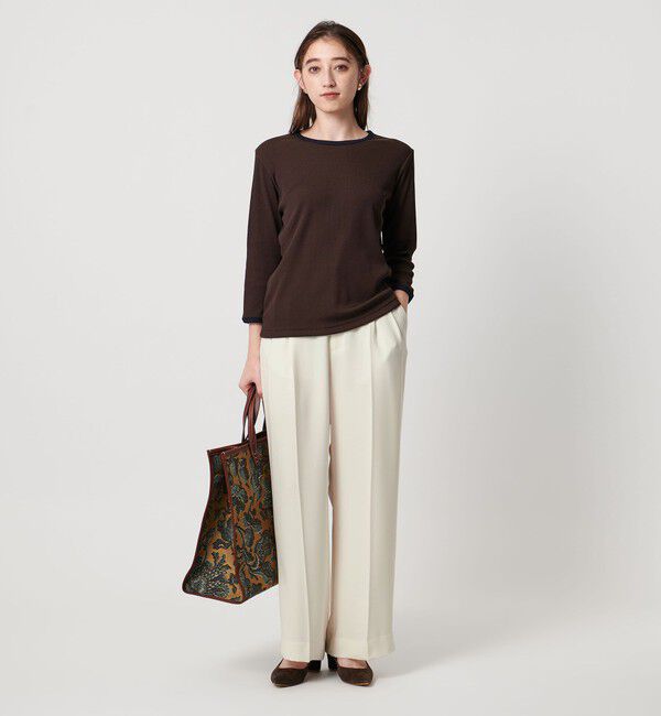 UNITED ARROWS「2タック ワイドパンツ WHITE ‐ウォッシャブル‐」|その他|