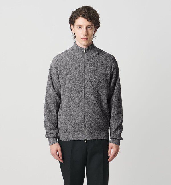UNITED ARROWS「ジップアップ ドライバーズニット」|カーディガン|