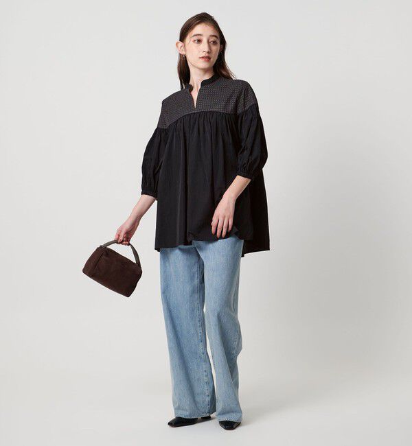 UNITED ARROWS「エンブロイダリー チュニック ‐ウォッシャブル‐」|シャツ・ブラウス|