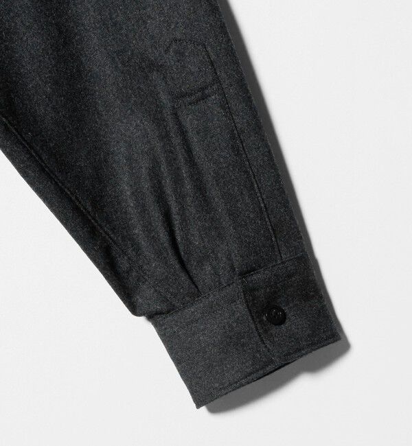 UNITED ARROWS「ライトメルトン ジップアップ オーバーシャツ」|シャツ・ブラウス|