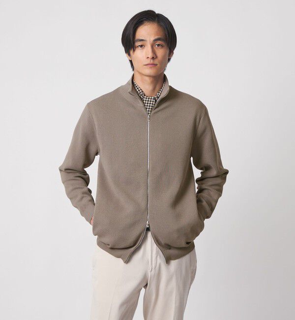 UNITED ARROWS「ポリエステル ドライバーズニット UA COZY ウォッシャブル」|カーディガン|