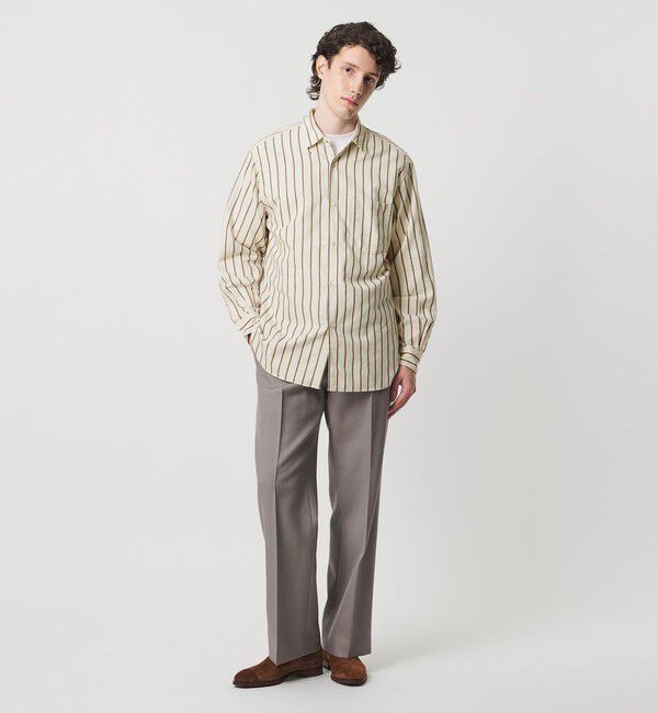 UNITED ARROWS「カリビアーナミルズ ブラッシュド レギュラーカラーシャツ」|シャツ・ブラウス|