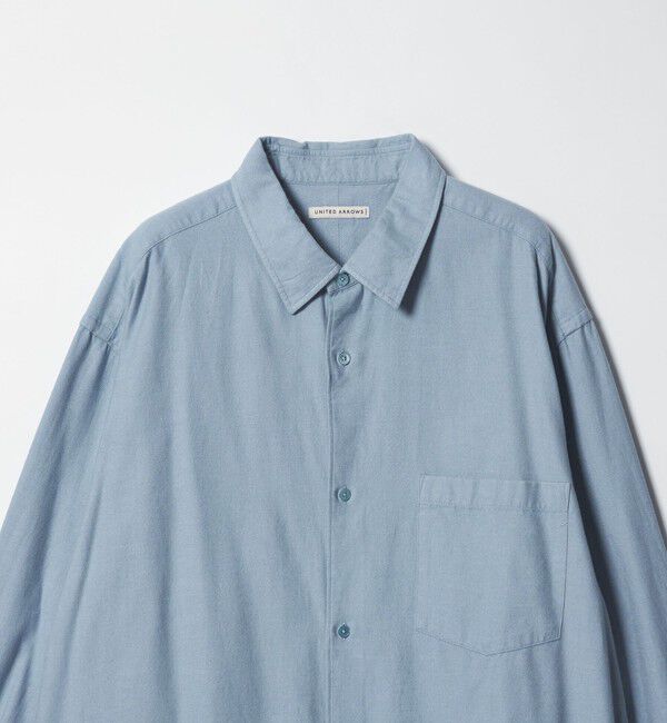 UNITED ARROWS「カリビアーナミルズ ブラッシュド レギュラーカラーシャツ」|シャツ・ブラウス|