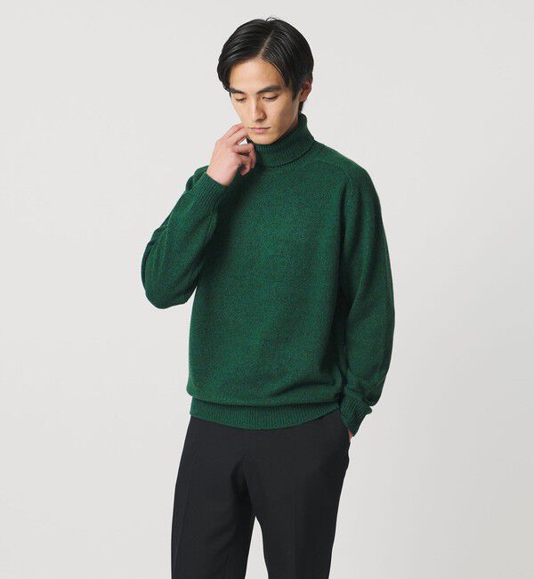 UNITED ARROWS「ウール カシミヤ ミドルゲージ タートルネック ニット」|ニット・セーター|