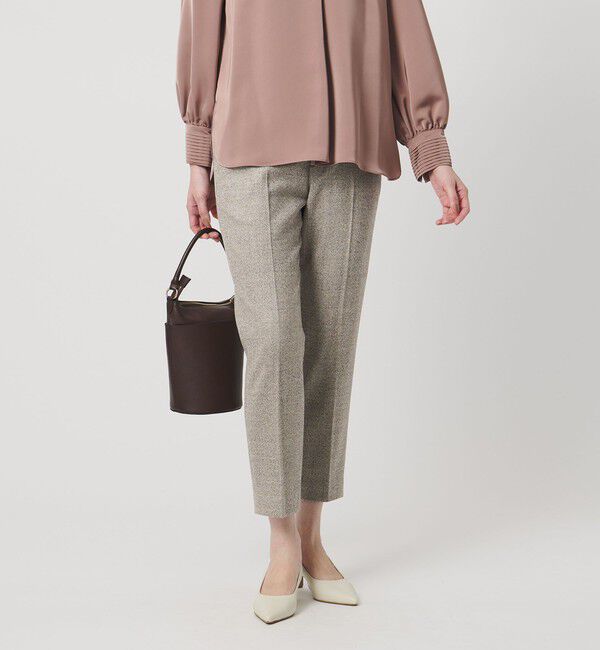 UNITED ARROWS「MOKU ３カラー ツイードライク スリムパンツ」|スラックス|