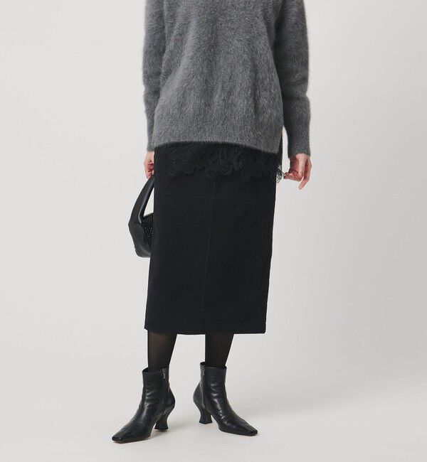 UNITED ARROWS「スエードライク タイトスカート ‐ウォッシャブル‐」|タイト|