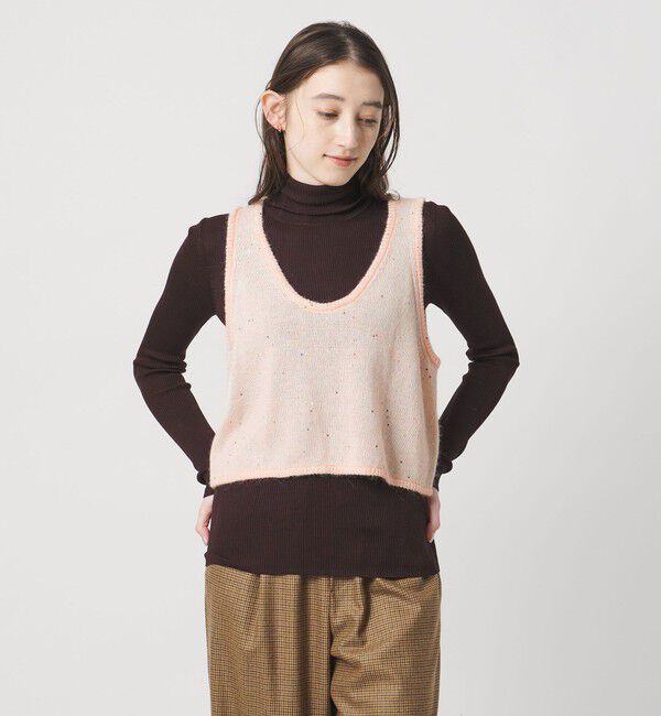 UNITED ARROWS「フラワー スパンコール ベスト」|ベスト・ジレ|