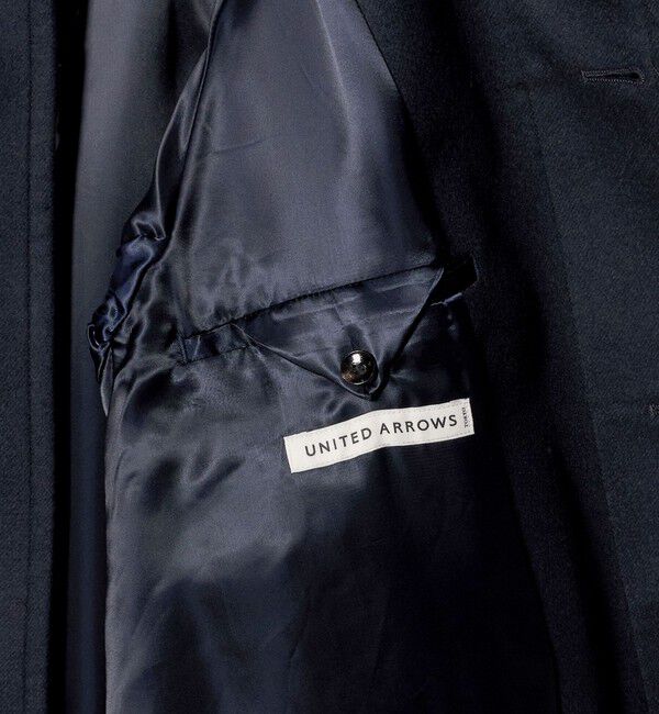 UNITED ARROWS「ウーステッドメルトン バルマカーンコート」|ステンカラーコート|