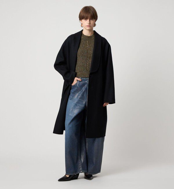 ASTRAET「＜ASTRAET＞スソタック ショールカラー リバーコート」|チェスターコート|