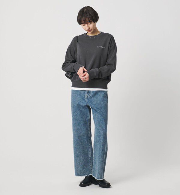UNITED ARROWS「【別注】＜HANDTEX＞メッセージ スウェット」|Tシャツ・カットソー|