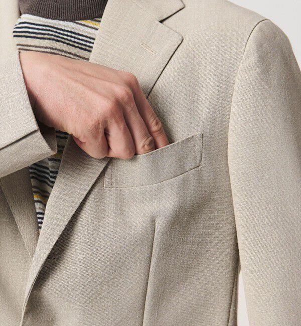 UNITED ARROWS「ポプリン シングル 3ボタン テーラード ジャケット R-MODEL」|テーラードジャケット|