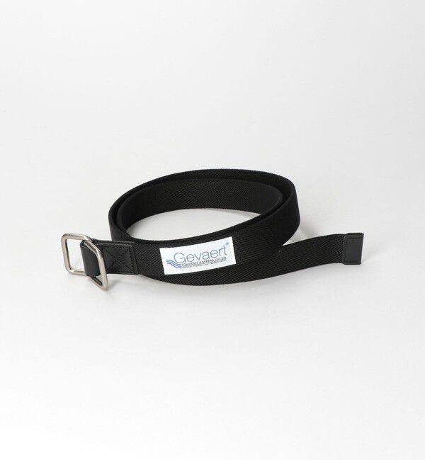 UNITED ARROWS green label relaxing「テープ ダブルリング ロング ベルト」|ベルト|BLACK