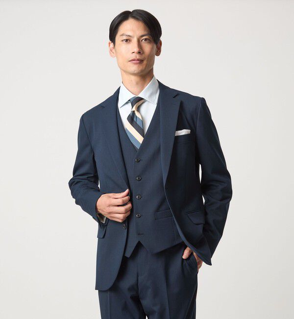 UNITED ARROWS green label relaxing「A+ TWPU サージ スリム 5B セットアップベスト -ウォッシャブル-」|スーツ|