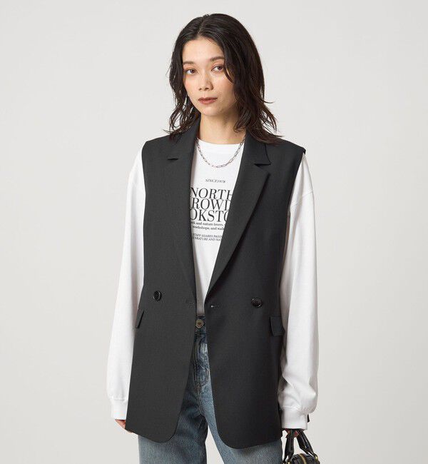 UNITED ARROWS green label relaxing「ロゴ ロングスリーブ Tシャツ」|Tシャツ・カットソー|