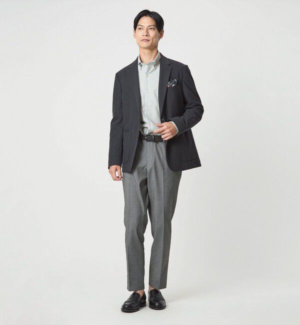 UNITED ARROWS green label relaxing「エブリット コットンオックス ストライプ スナップ ボタンダウン シャツ -イージーアイロン-」|シャツ・ブラウス|