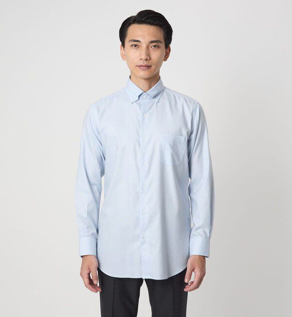 UNITED ARROWS green label relaxing「コットン ロイヤルオックス ボタンダウン ドレスシャツ -形態安定-」|シャツ・ブラウス|