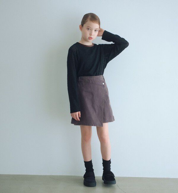 UNITED ARROWS green label relaxing「ツイルラップ キュロットパンツ / キッズ  100cm-160cm」|その他|