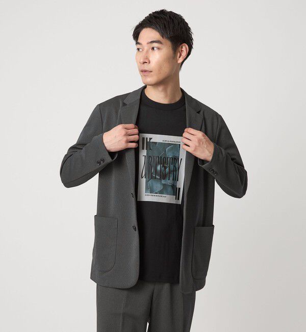 UNITED ARROWS green label relaxing「ポリエステル トリコット リラックス ジャケット」|テーラードジャケット|