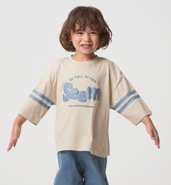 UNITED ARROWS green label relaxing「テンジク ロゴプリント Tシャツ / キッズ  100cm-130cm」|Tシャツ・カットソー|