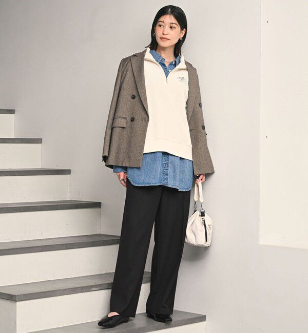 UNITED ARROWS green label relaxing「【WEB限定】＜at ease＞オルマイ ワイド パンツ マシンウォッシャブル ストレッチ 帯電防止」|その他|