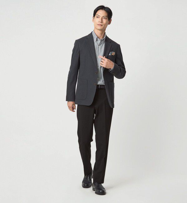 UNITED ARROWS green label relaxing「エブリット ナイロンレーヨンポリウレタン ジャージー カルゼ スタンダード スラックス」|スラックス|