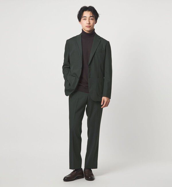 UNITED ARROWS green label relaxing「A+ TW カラーギャバ スタンダード イージー スラックス -ウォッシャブル・ストレッチ-」|スラックス|