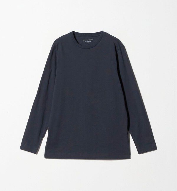 UNITED ARROWS green label relaxing「LONG FIBER COTTON クリア クルーネック 長袖 Tシャツ」|Tシャツ・カットソー|