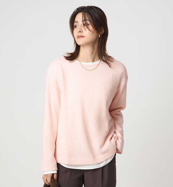 UNITED ARROWS green label relaxing「ニットライク ルージー プルオーバー」|Tシャツ・カットソー|LT.PINK
