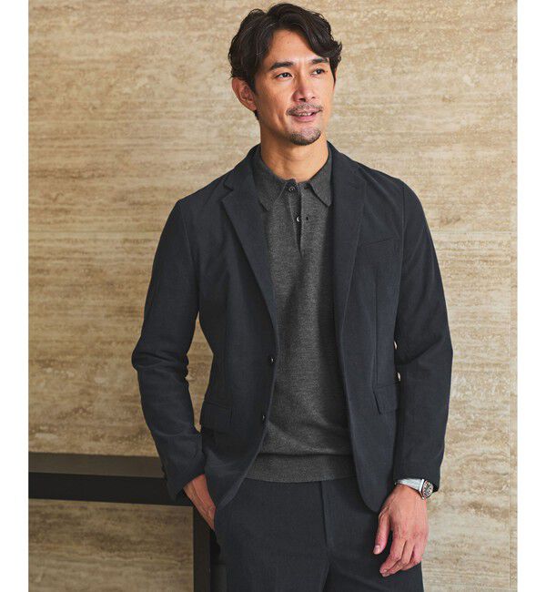 UNITED ARROWS green label relaxing「【WEB限定】JUST fit ジャケイン ニットポロ」|ニット・セーター|