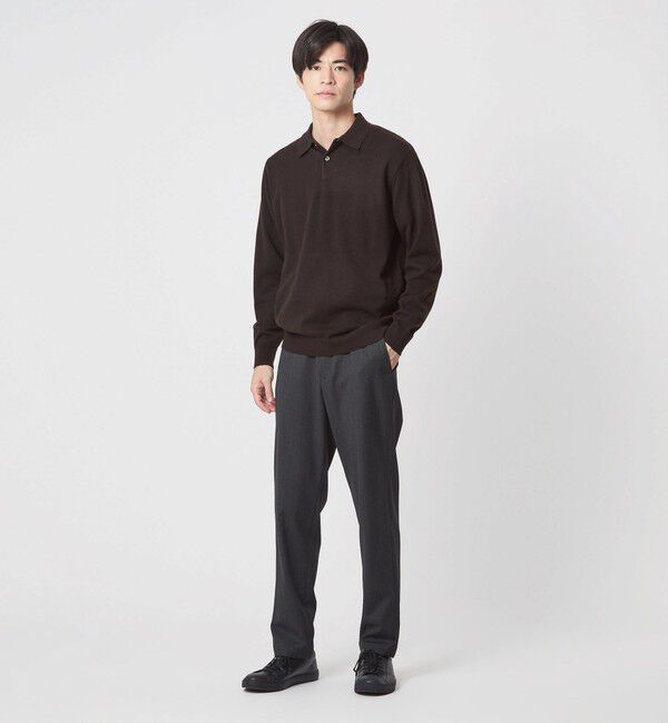 UNITED ARROWS green label relaxing「【WEB限定】JUST fit ジャケイン ニットポロ」|ニット・セーター|