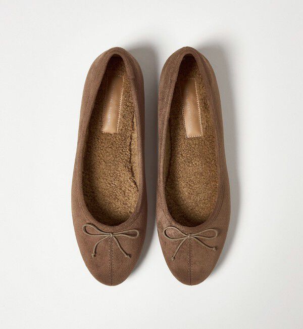 UNITED ARROWS green label relaxing「ウォーム バレエシューズ / フラットシューズ 撥水」|バレエシューズ|