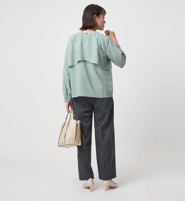 UNITED ARROWS green label relaxing「ケープ ロングスリーブ ブラウス」|シャツ・ブラウス|