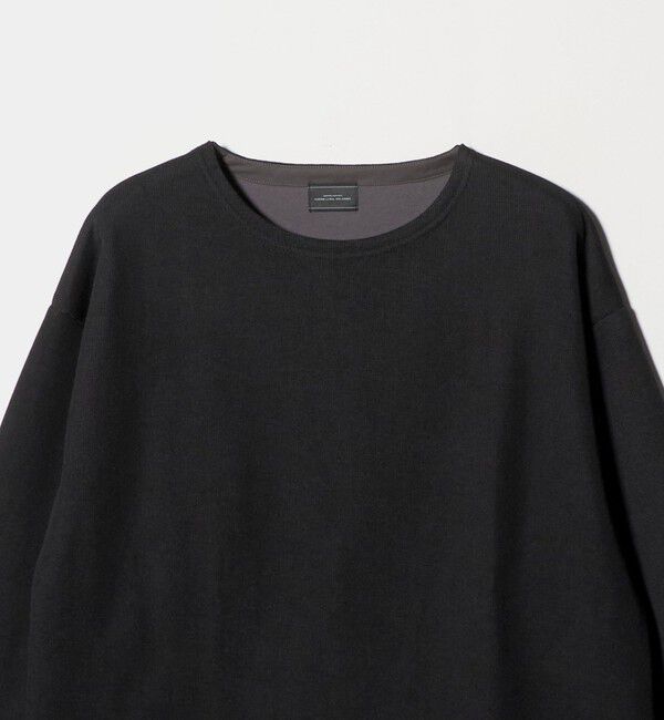 UNITED ARROWS green label relaxing「ハーフゲージ ダブルフェイス ノーカラー カットソー」|Tシャツ・カットソー|