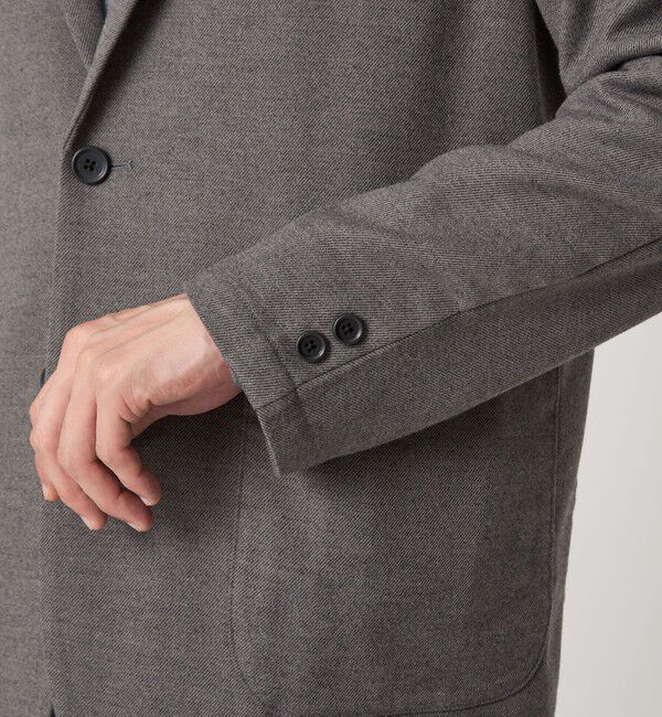 UNITED ARROWS green label relaxing「ウォッシャブル フラノ ツイル リラックス ジャケット -ストレッチ-」|テーラードジャケット|