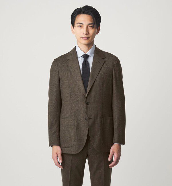 UNITED ARROWS green label relaxing「GLR CLOTH フラノ柄 2B RG ジャケット -ストレッチ-」|テーラードジャケット|