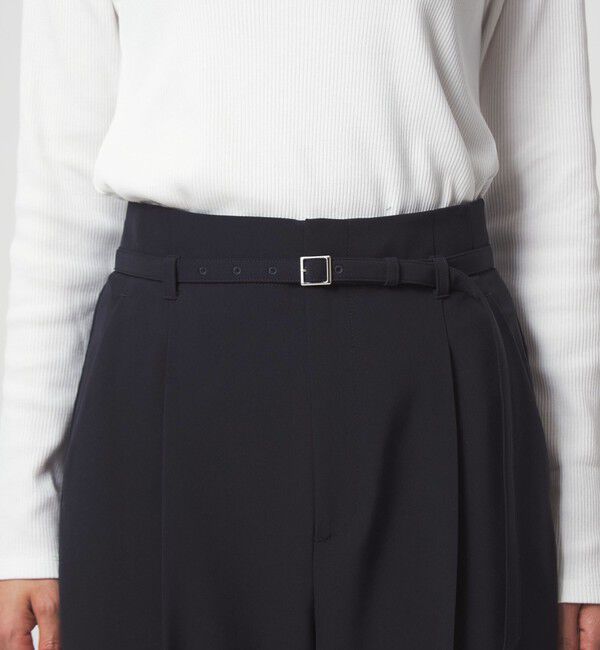 UNITED ARROWS green label relaxing「［size SHORT/TALLあり］パウドレ ワイド パンツ ウォッシャブル ストレッチ」|スラックス|