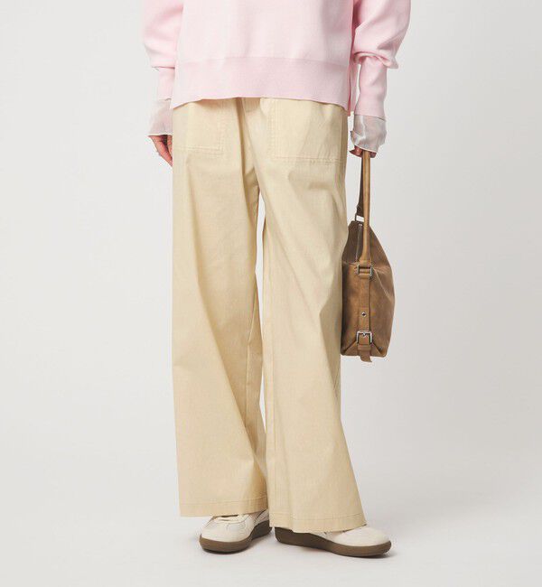 UNITED ARROWS green label relaxing「［size SHORT/TALLあり］オルマイ LI/MIX ベイカー パンツ」|その他|OFF WHITE