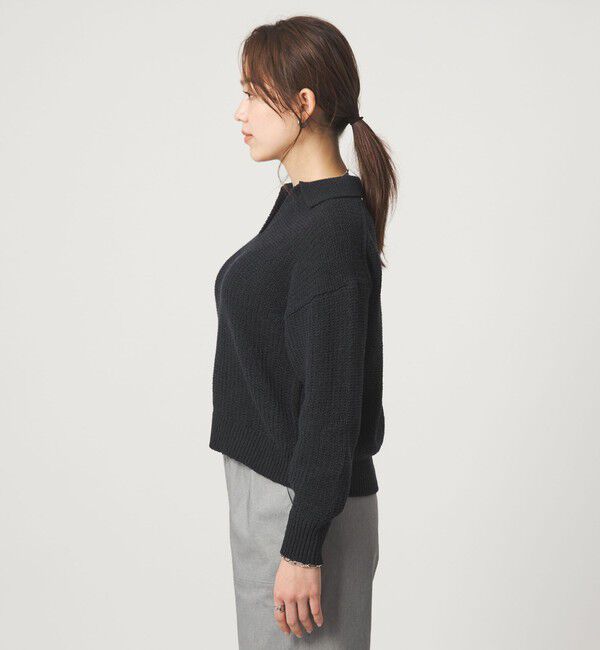 UNITED ARROWS green label relaxing「テープヤーン スキッパー プルオーバー ニット ウォッシャブル」|ニット・セーター|