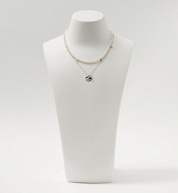 EMMEL REFINES「＜EMMEL REFINES＞EM フェイクパール&times;ラウンドトップ ネックレス セット」|ネックレス|