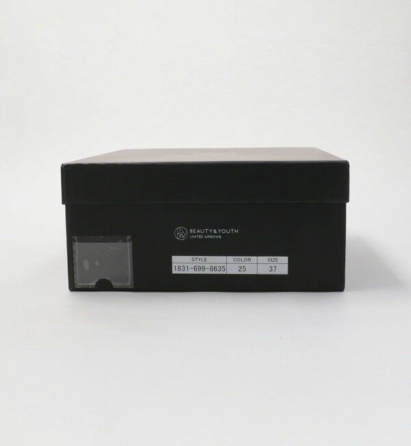 BEAUTY&YOUTH UNITED ARROWS「レザーライク オープントゥ バックストラップミュール」|サンダル|