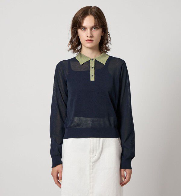 STEVEN ALAN「＜Steven Alan＞リンガー ポロニット」|ニット・セーター|