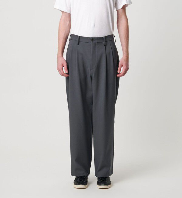 BEAUTY&YOUTH UNITED ARROWS「エアロ ツイル 2プリーツ スラックス NO.9」|チノ|